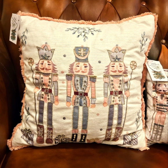 MIREILLE DESIGNS  Decorative Christmas Nutcracker Pillow Set of 2 - Picture 2 of 8